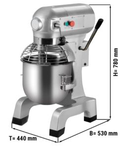 amasadora batidora mezcladora planetaria 20 litros de 510 x 620 x 790h mm b20 04