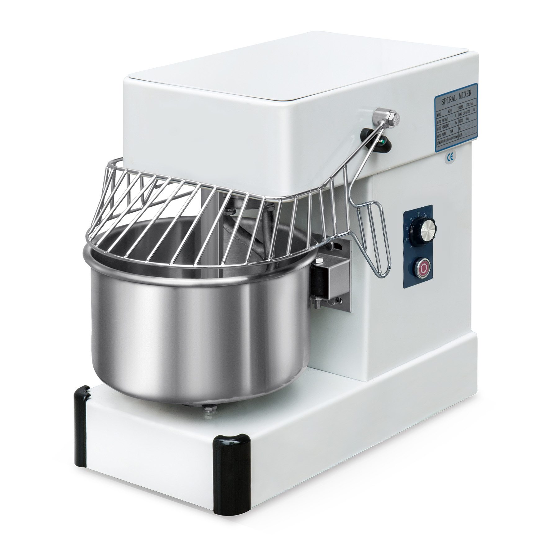AMASADORA ESPIRAL DE 10 LITROS DE 340X550X530H MM HS10 1 AMASADORA ESPIRAL DE 10 LITROS DE 340X550X530H MM HS10