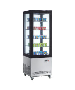 Armario congelacion Ventilado Total 4 Caras de Cristal con 4 estantes 400litros RTD-400L