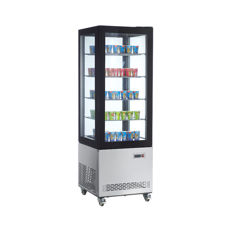 ¿Cómo elegir el mostrador de frío adecuado para tu bar o restaurante? 4 Armario congelacion Ventilado Total 4 Caras de Cristal con 4 estantes 400litros RTD-400L