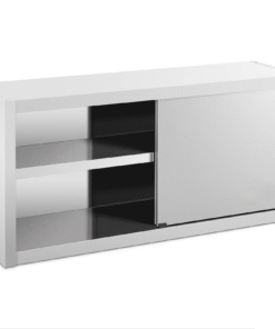 Armario de pared acero inoxidable con puertas correderas 1800x400x600 mm
