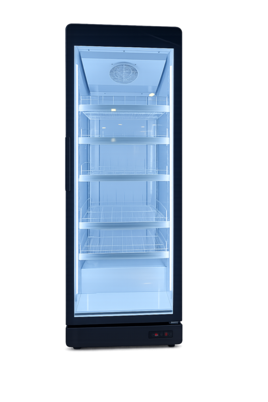 Cómo elegir la nevera industrial más eficiente en 2026 2 Armario Expositor Refrigerado 603 litros Subcero -8°C Puerta de Vidrio de 735x710x2070mm No Frost VC4-735Q