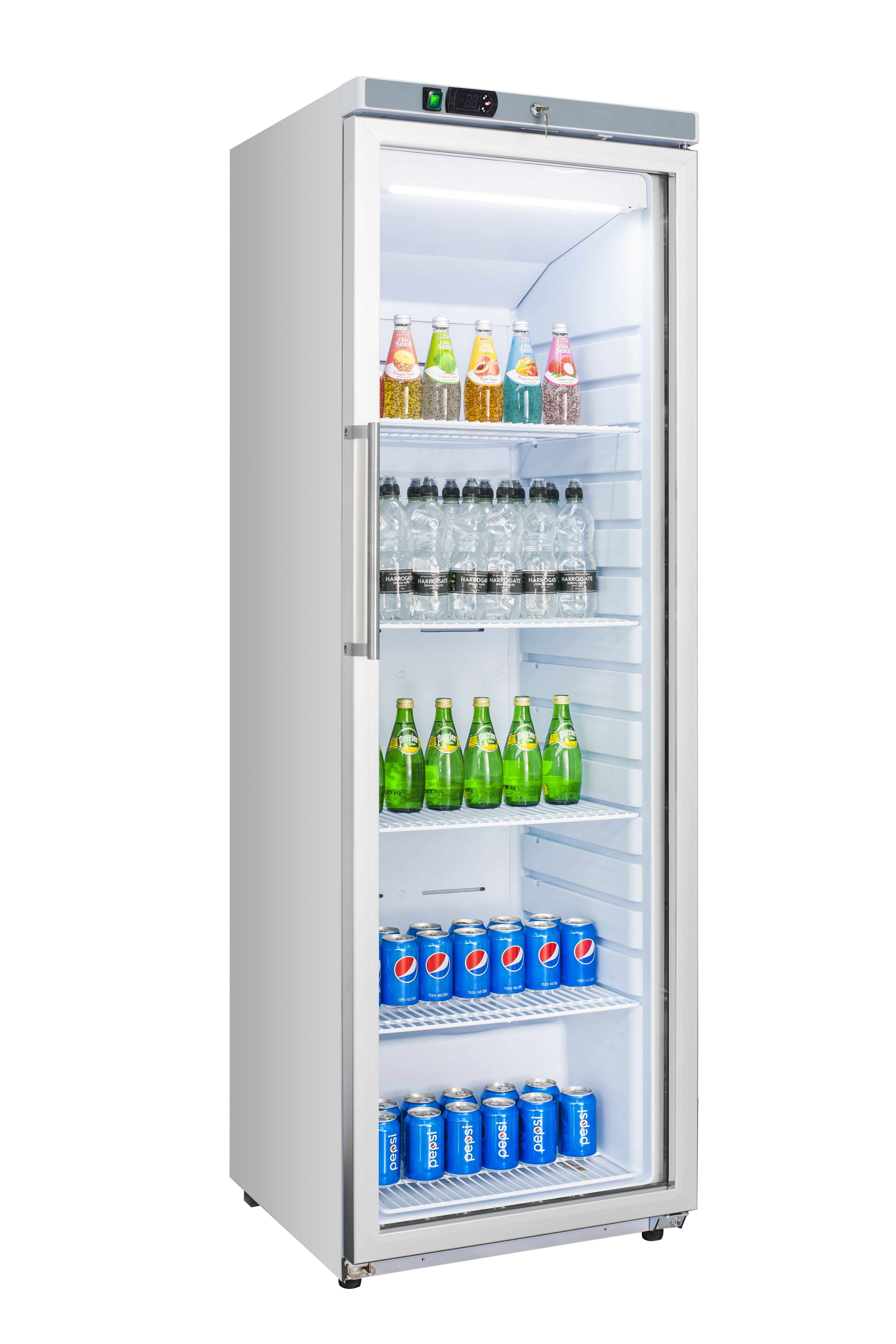 Armario Refrigerado 336 Litros No Frost Sin Escarcha Puerta cristal 600X630X1850mm 1 Armario Refrigerado 336 Litros No Frost Sin Escarcha Puerta cristal 600X630X1850mm