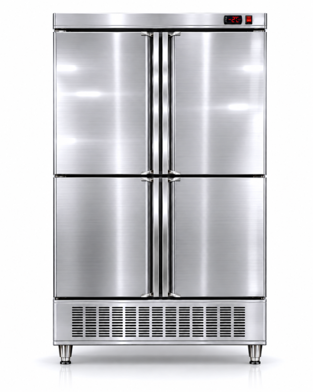Mantenimiento preventivo de cámaras frigoríficas: evita averías costosas 2 Armario Refrigerado 4 Puertas Fondo 700 de 1210 x730x2050 mm