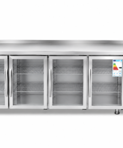 Bajos Mostrador Refrigerado con Puertas de Vidrio 4 puertas 2250x600x850mm