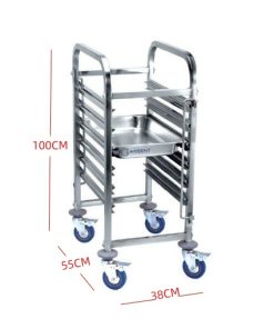 Alternative view of CARRO BANDEJERO DE 380 X550 X1000H MM CARRO6GN1/1
