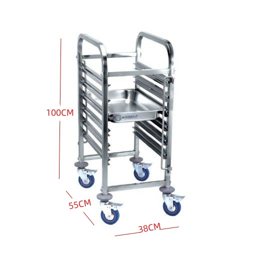 CARRO BANDEJERO DE 380 X550 X1000H MM CARRO6GN1/1 2 CARRO BANDEJERO DE 380 X550 X1000H MM CARRO6GN1/1 - Imagen 2