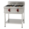 Cocina  a gas de 2 fuegos con soporte  GBR-2/C
