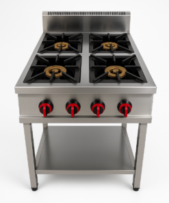 Cocina a gas de 4 fuegos con soporte GBR-4/C