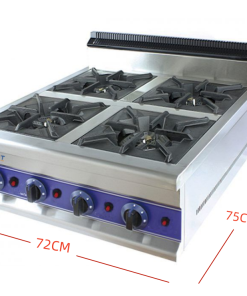 Alternative view of Cocina de encimera con Gas 4 Fuegos GBR-4