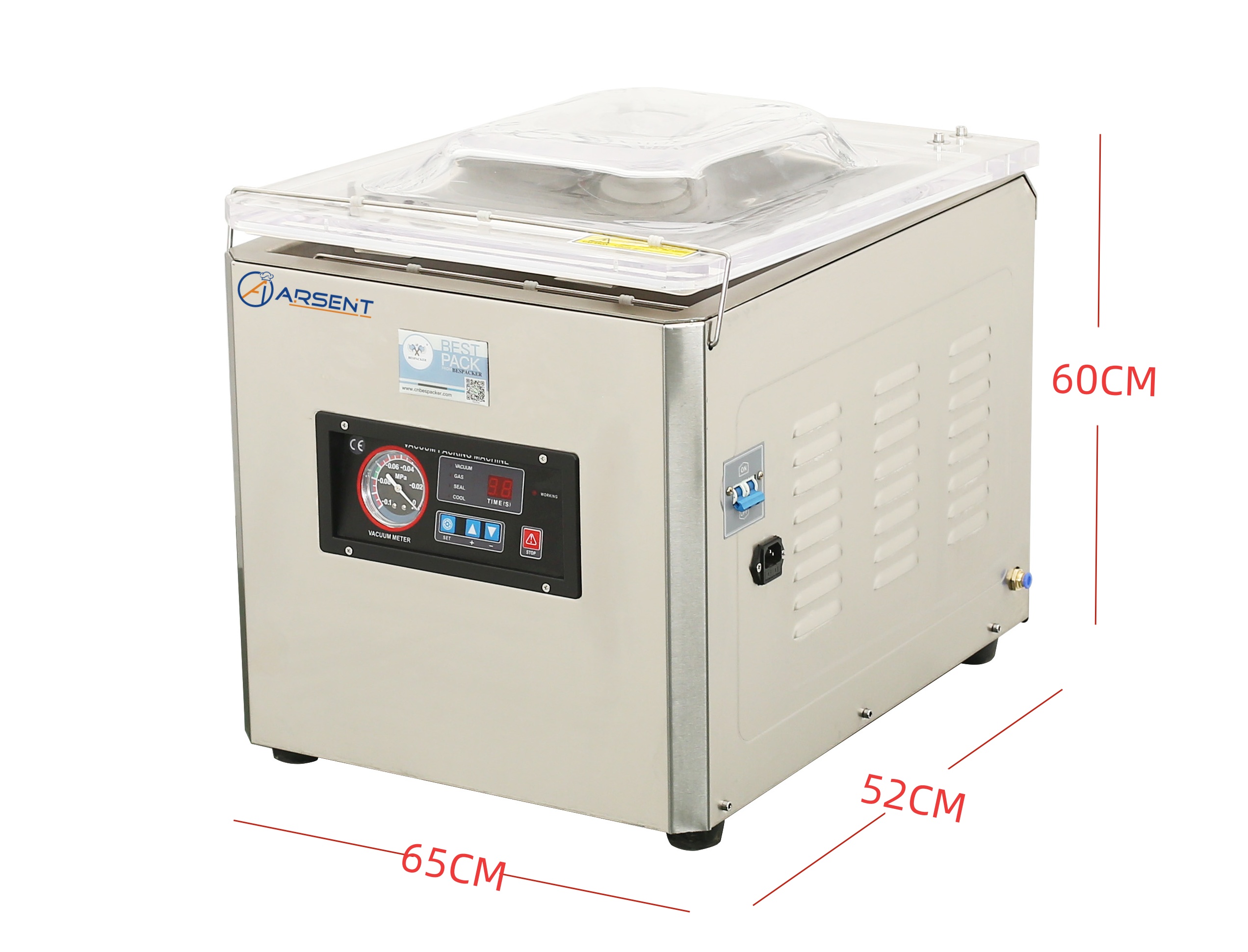 ENVASADORA DE VACÍO PROFESIONAL 1 BARRA SOLDADURA 350 MM DE 650X520X600H MM DZ350 2 ENVASADORA DE VACÍO PROFESIONAL 1 BARRA SOLDADURA 350 MM DE 650X520X600H MM DZ350 - Imagen 2