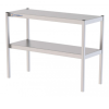 estante sobremesa acero inoxidable doble para mesas de trabajo 1500x300x600mm 01