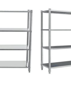 Estantería 4 estantes de acero inox 1200x500x1800mm