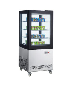 Armario congelacion Ventilado Total 4 Caras de Cristal con 3 estantes 270litros RTD-270L
