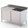 fregadero acero inoxidable 1 escurridor izquierda fondo 600 con puertas correderas 1200x600x850h mm 01