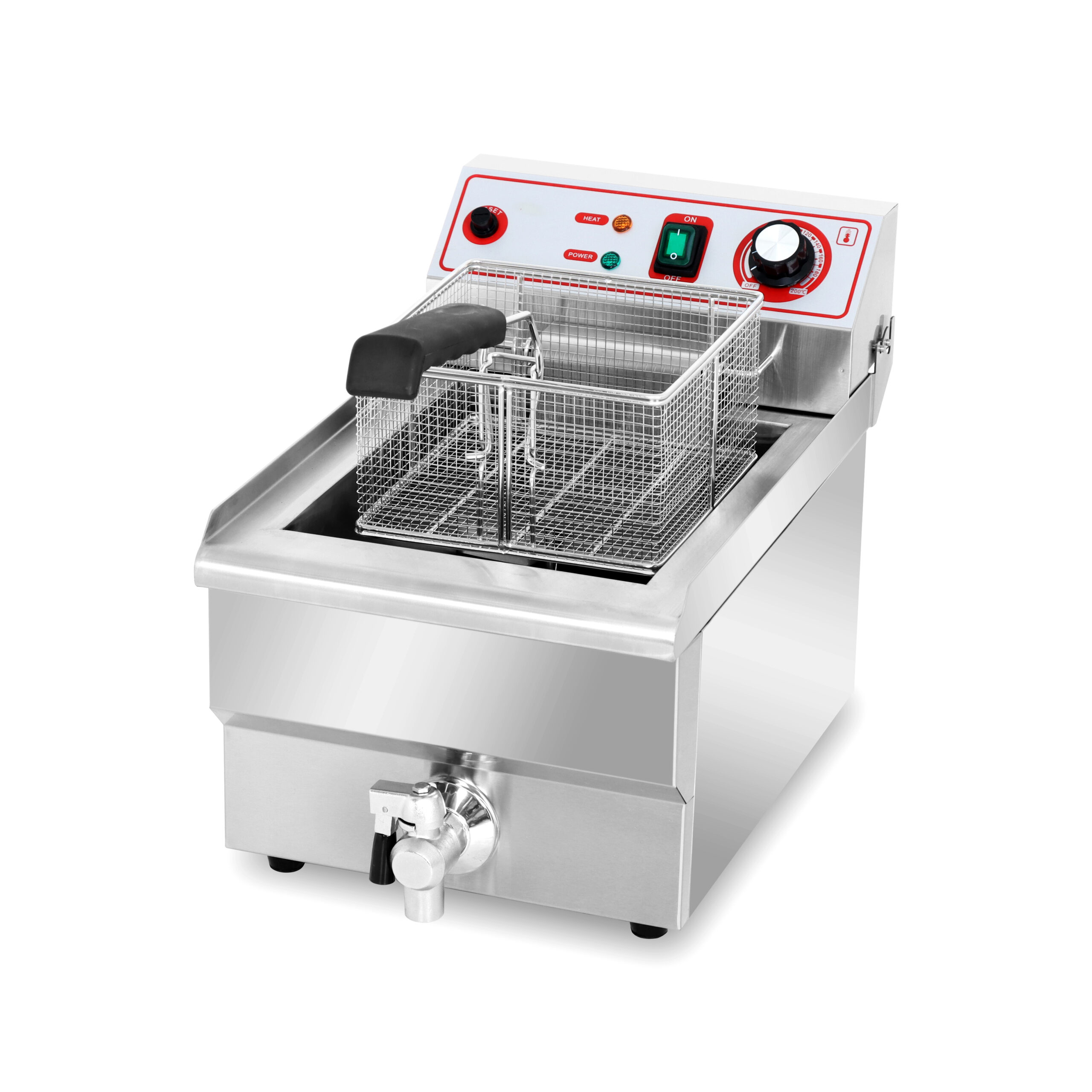 Freidora Eléctrica 10 litros con Grifo de 280x460x325 mm EF-101V 2 Freidora Eléctrica 10 litros con Grifo de 280x460x325 mm EF-101V - Imagen 2