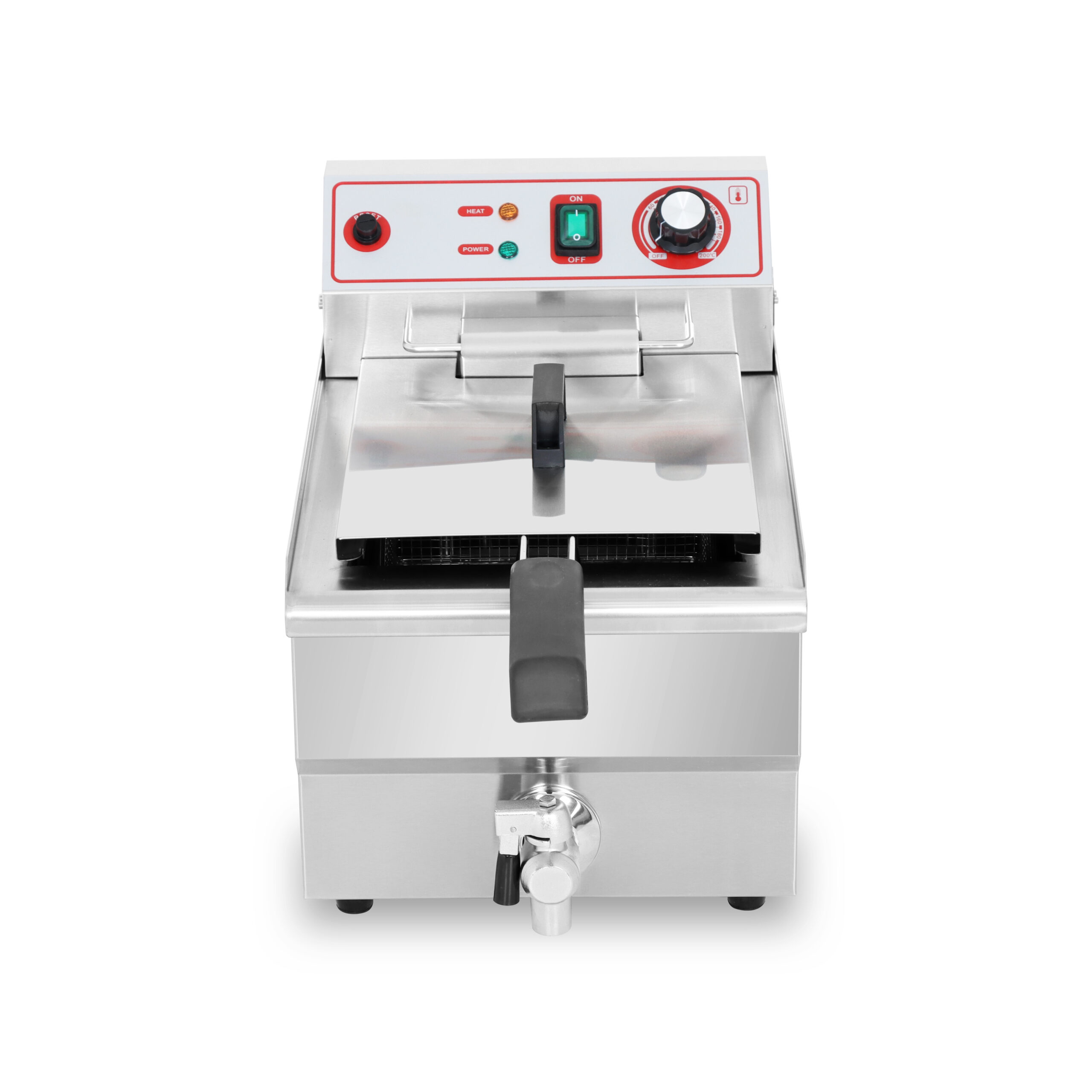 Freidora Eléctrica 10 litros con Grifo de 280x460x325 mm EF-101V 3 Freidora Eléctrica 10 litros con Grifo de 280x460x325 mm EF-101V - Imagen 3