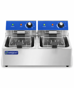 Freidora Eléctrica 6+6 litros Sin Grifo de 550 x415 x290 mm EF-6L-2