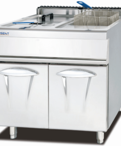 Freidora Industrial a Gas con Mueble 28+28 Litros GF-985