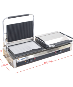 Alternative view of GRILL ELÉCTRICO INDUSTRIAL DOBLE DE 840 X305 X210H MM IEG-813E