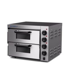 HORNO ELÉCTRICO PARA 2 PIZZAS COMPACTO DE 560X570X440H MM PARA 2 PIZZAS ZH-3M
