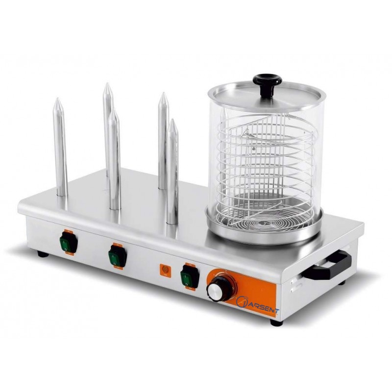 MÁQUINA DE PERRITOS 6 PINCHOS DE 660X290X410H MM PEKIN HDW-6 1 MÁQUINA DE PERRITOS 6 PINCHOS DE 660X290X410H MM PEKIN HDW-6