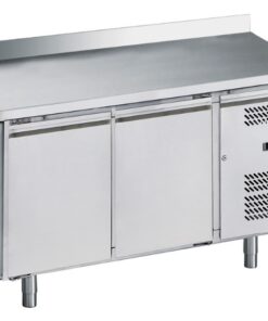 Mesa Congelados Snack Acero Inoxidable 2 Puertas 1360x700x850+100 mm GN2200BT