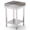 mesa de trabajo acero inoxidable angular para composiciones en l con 1 estante 700x700x850 mm 01