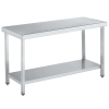 Mesa de trabajo con estante fondo 90 cm - largo de 60 a 200 cm 2 mesa de trabajo con estante fondo 50cm largo de 60 a 200 cm 03