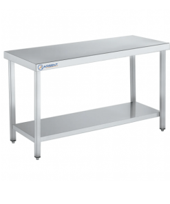 Mesa de trabajo con estante fondo 90 cm - largo de 60 a 200 cm (copia)