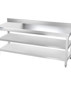 Mesa de trabajo con peto estante 2 baldas