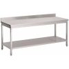 Mesa de trabajo con peto estante fondo 60cm- Largo de 100 a 200 cm altura 60cm 2 mesa de trabajo con peto estante fondo 60cm largo de 60 a 240 cm 01