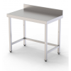Mesa de Trabajo Acero inoxidable Mural Sin Estante 1500x600x850h mm 3 mesa de trabajo con peto fondo 60cm largo de 60 a 240 cm 01