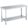 Mesa de trabajo central con estante Fondo 70 cm. 1200x700x850mm 2 mesa de trabajo con peto fondo 70 cm. largo desde 60 a 240 cm 01