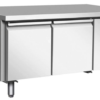 Mesa Baja Refrigerada 2 puertas de 1360 x700 x650 mm U-GN2100TN 8 mesa fria con 1 puerta 2 cajones s901 ss 2xgn12 03
