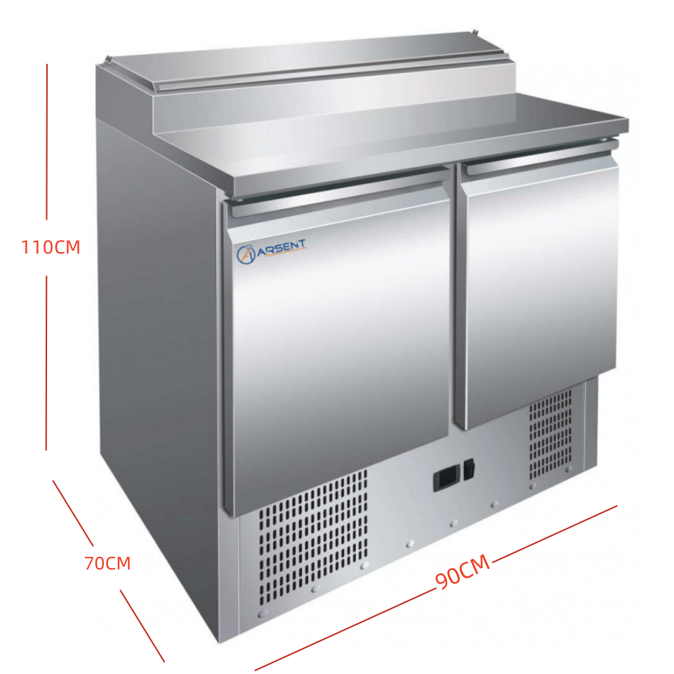 Mesa fría de pizza y ensalada 5 GN PS200 4 Mesa fría de pizza y ensalada 5 GN PS200 - Imagen 4