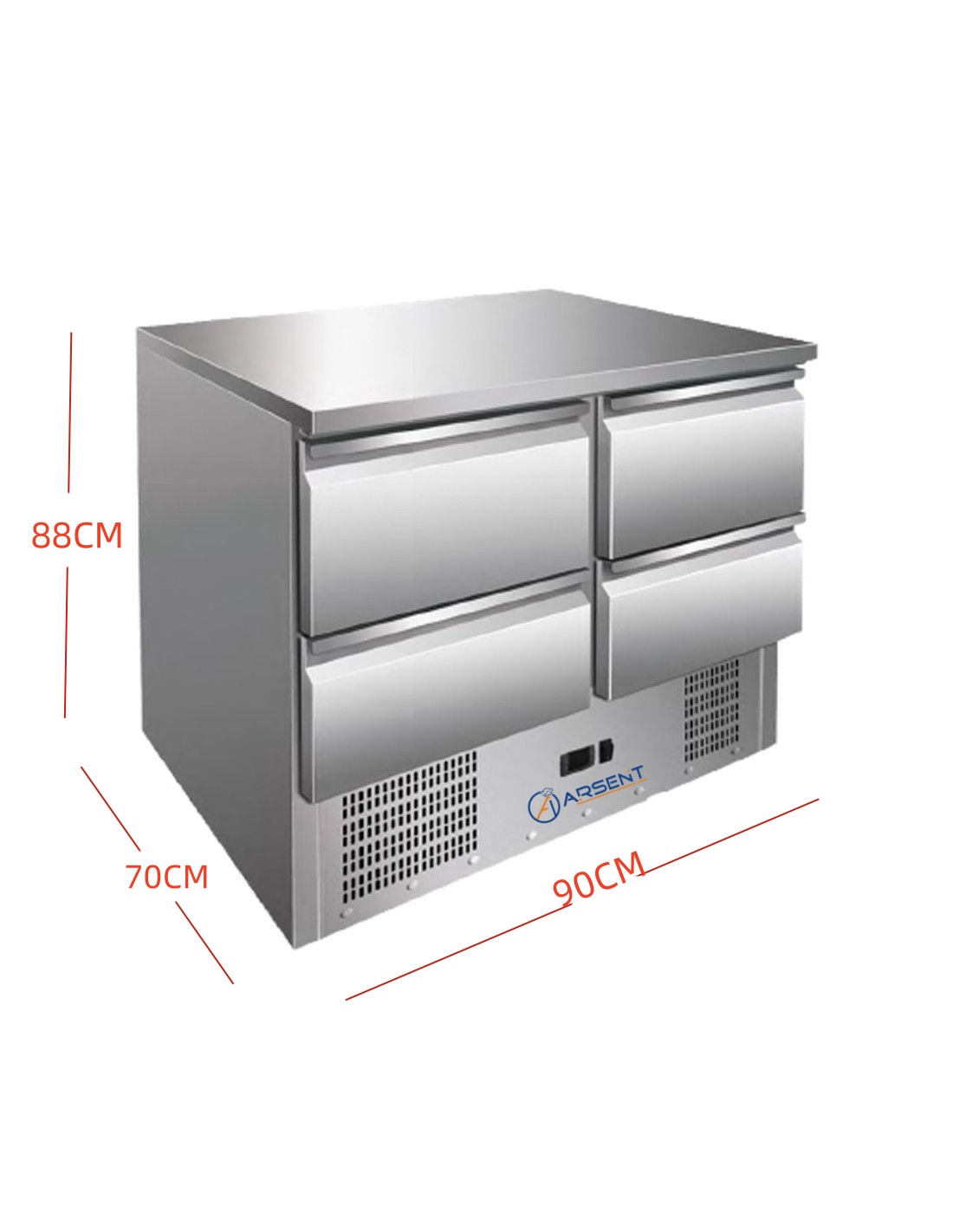 Mesa refrigerada 4 cajones S901-4D 3 Mesa refrigerada 4 cajones S901-4D - Imagen 3