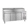 MESA REFRIGERADA GN1/1 3 PUERTAS FONDO 80CM SHH3000/800 4 mesa refrigerada gn11 3 puertas preparacion encimera inoxidable y vitrina ingredientes gn13 2000x800x1085h 01