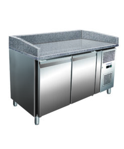 Mesa refrigerada para preparación de pizzas