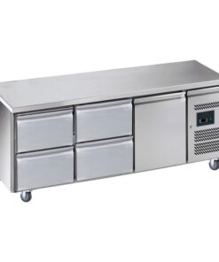 Mesa snack refrigerada 4 cajones + 1 puerta de 1795X700X860MM GN3140TN