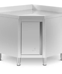 Mueble esquinero de acero inoxidable - antisalpique - 1000x1000x600x850 mm