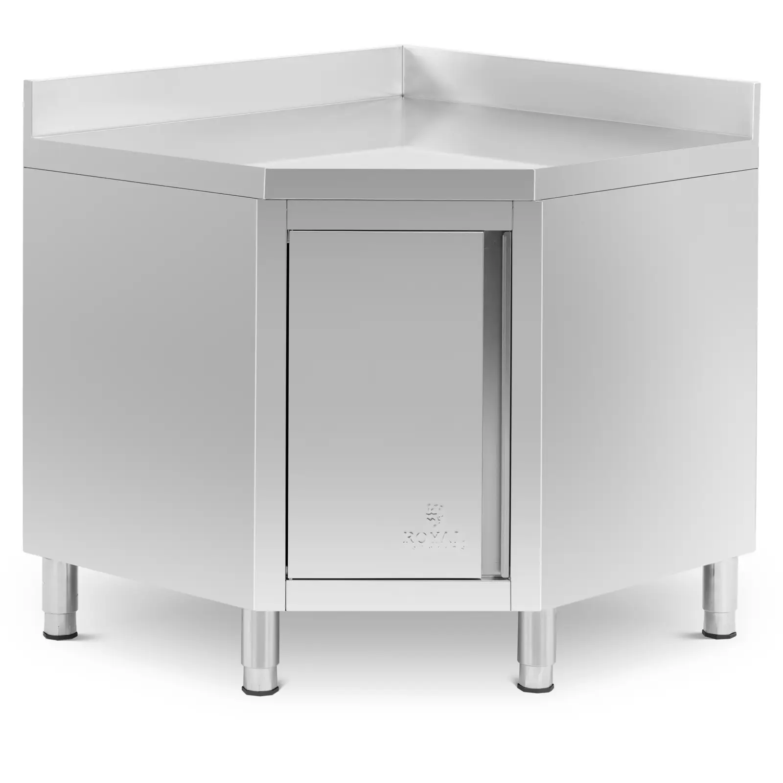 Mueble esquinero de acero inoxidable - antisalpique - 1000x1000x600x850 mm 1 Mueble esquinero de acero inoxidable - antisalpique - 1000x1000x600x850 mm