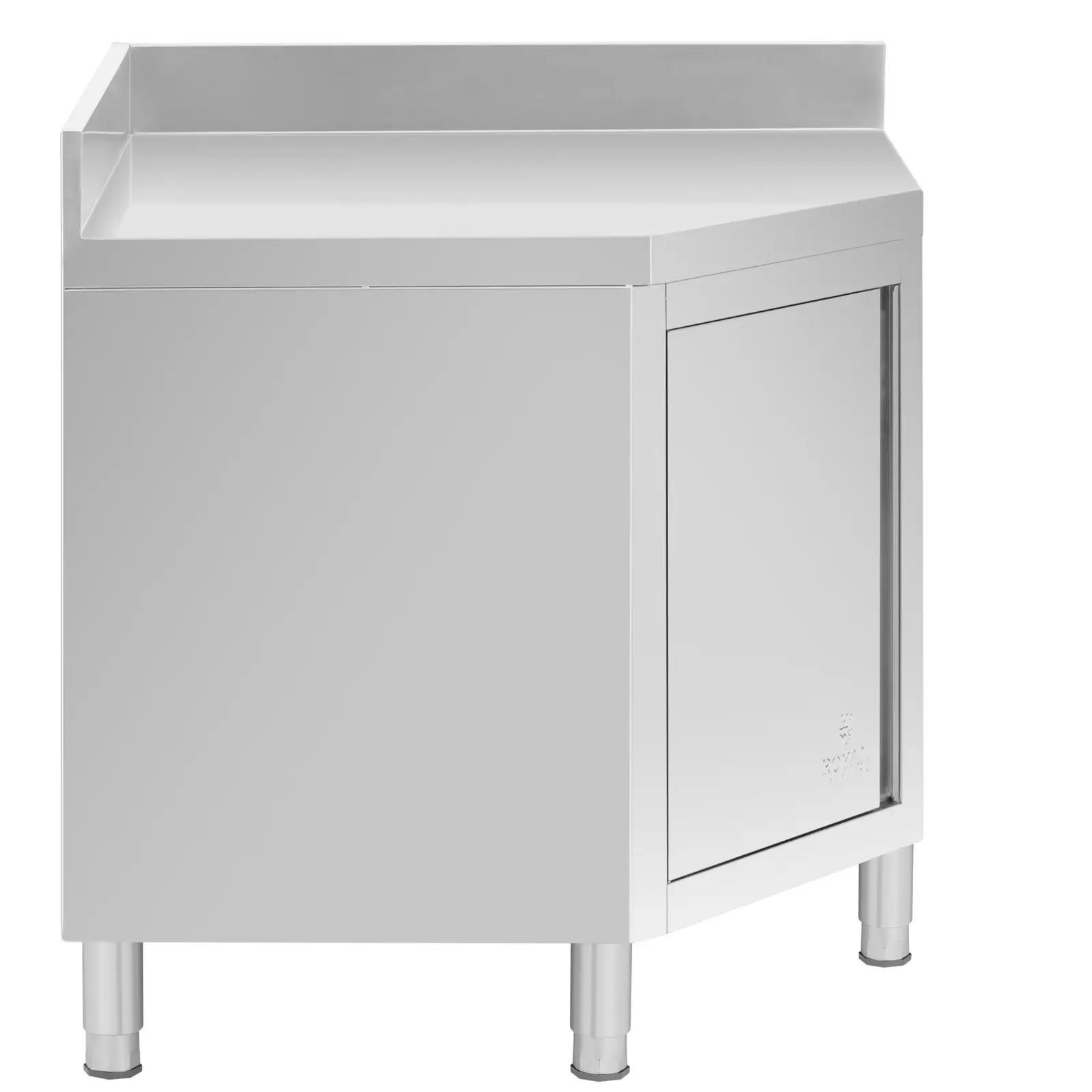 Mueble esquinero de acero inoxidable - antisalpique - 1000x1000x600x850 mm 2 Mueble esquinero de acero inoxidable - antisalpique - 1000x1000x600x850 mm - Imagen 2