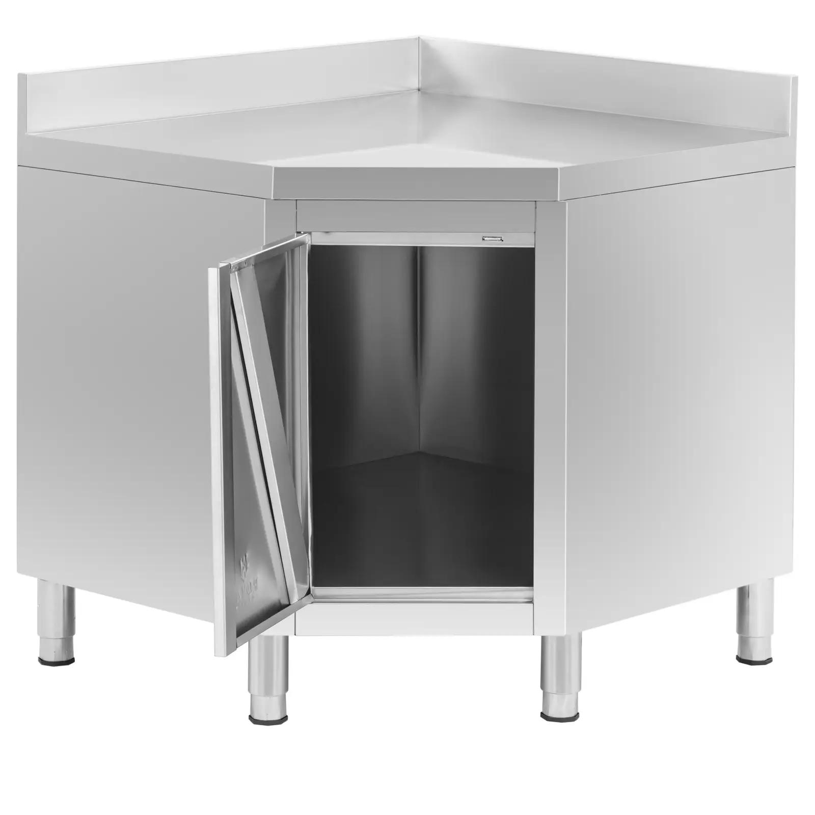 Mueble esquinero de acero inoxidable - antisalpique - 1000x1000x600x850 mm 3 Mueble esquinero de acero inoxidable - antisalpique - 1000x1000x600x850 mm - Imagen 3