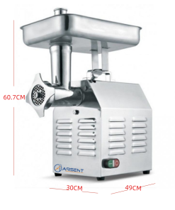 picadora de carne boca 32 de 490x305x607 mm tc32 02