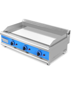 Alternative view of Plancha / Frytop a gas profesional de cromo duro 950x570x370 mm (3 quemadores, 15 kW)