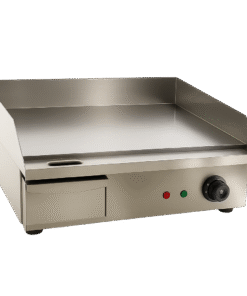 PLANCHA ELÉCTRICA HOSTELERÍA ACERO RECTIFICADO 10 MM ECONÓMICA DE 550 X450 X240H MM IEG-818