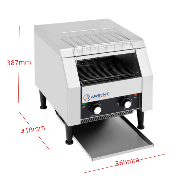 Tostador eléctrico de cinta de 368x418x387h mm met-300 2 Tostador eléctrico de cinta de 368x418x387h mm met-300 - Imagen 2