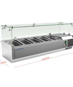 Alternative view of Vitrina Fria de Ingredientes 5 VRX1200/FG