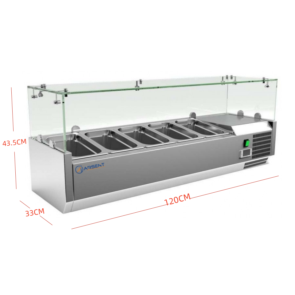 Vitrina Fria de Ingredientes 5 VRX1200/FG 2 Vitrina Fria de Ingredientes 5 VRX1200/FG - Imagen 2
